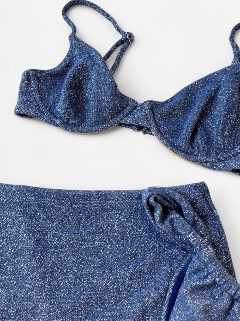 Montce Blue Shimmer 3-Piece Bikini Set - Picture 2 of 3